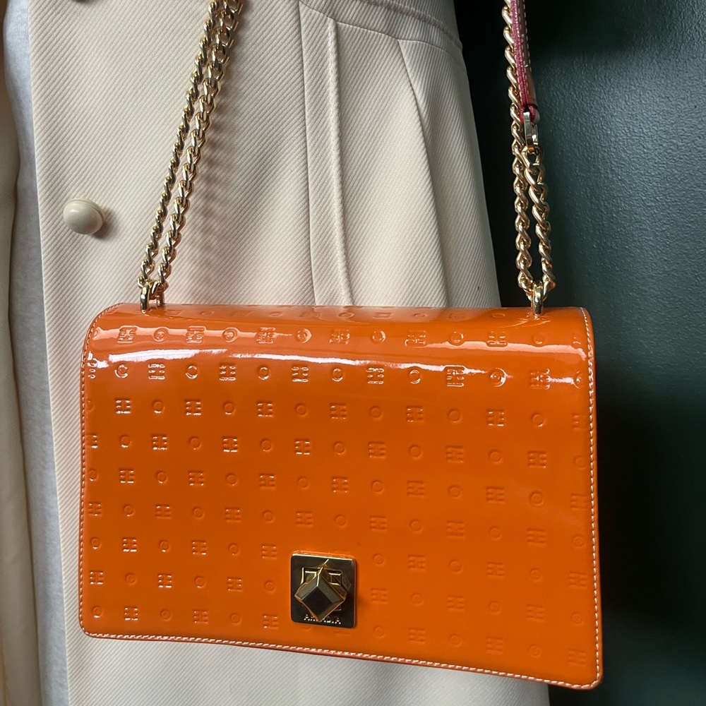 Rare Orange ARCADIA Chain Strap Bag